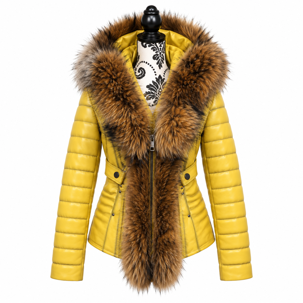 Yellowish Leather Jacket